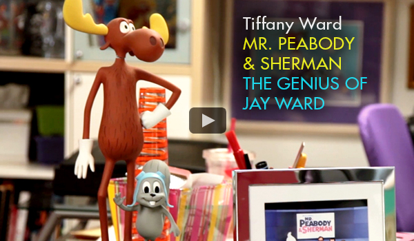 Still image from Tiffany Ward Interview promoting Mr. Peabody & Sherman from Dreamworks animation and Jay Ward Productions, Inc. on EncinoMom.